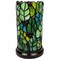 Edge Collections - 11" - Multicolor - Artistic Stained Glass Accent Lamp with Leaves and Berries - 1 Piece